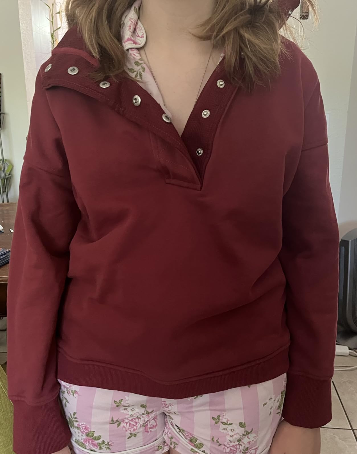 Gacaky Sweatshirt for Women Oversized Casual Long Sleeve Button Henley Neck Pullover Tops Fashion... | Amazon (US)