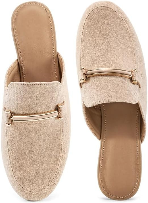 Alicegana Mules for Women Flats Shoes: Comfortable Round Toe Slip on Mules 2026 Dressy Business B... | Amazon (US)