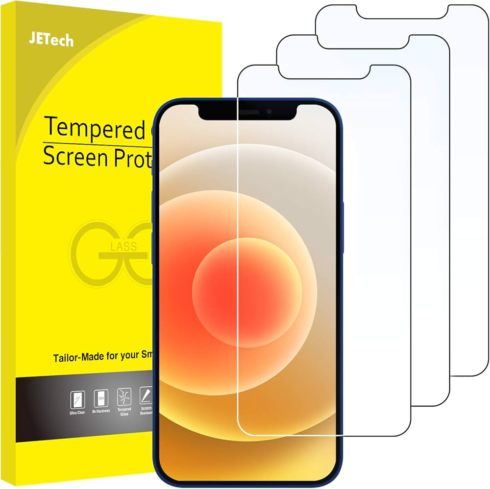 JETech Screen Protector for iPhone 12/12 Pro 6.1-Inch, Tempered Glass Film, 3-Pack | Amazon (CA)