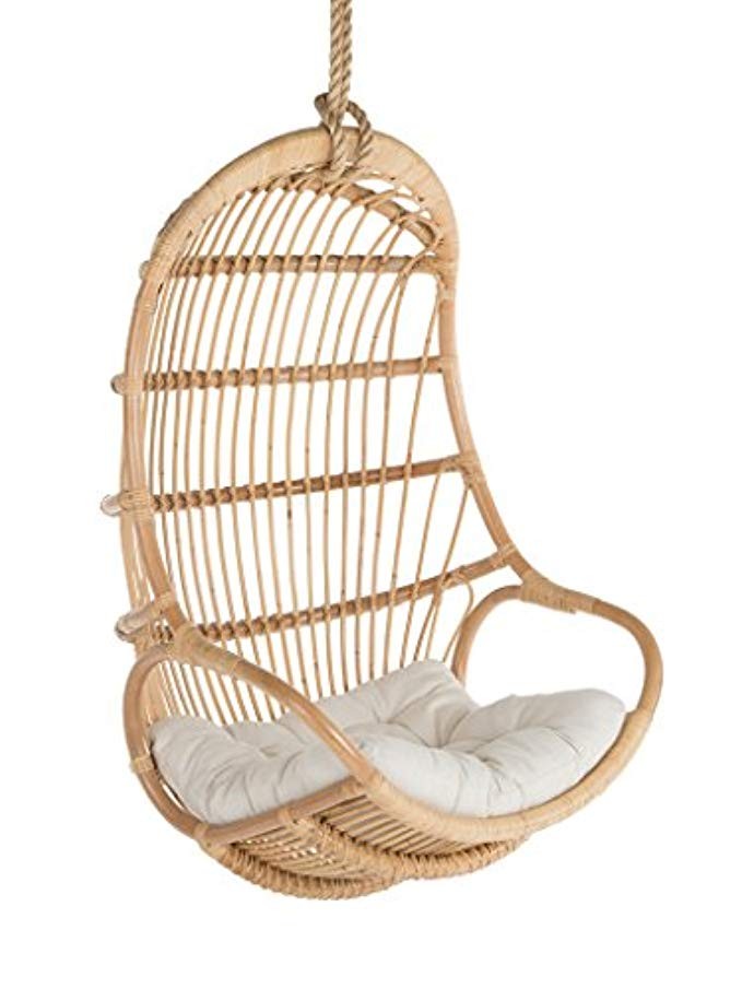 Kouboo Hanging Swing Chair, Large, Natural | Amazon (US)