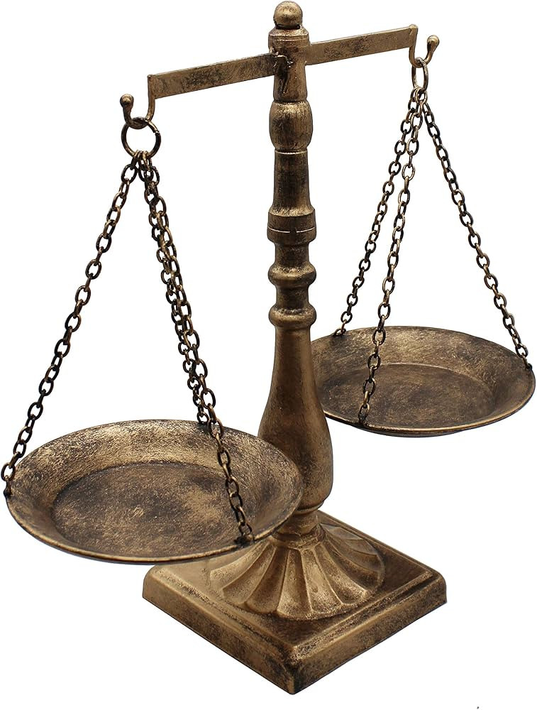 Owlgift Vintage Style Metal Libra Jewelry Display Tray Cosmetic Organizer Storage, Bronze | Amazon (US)