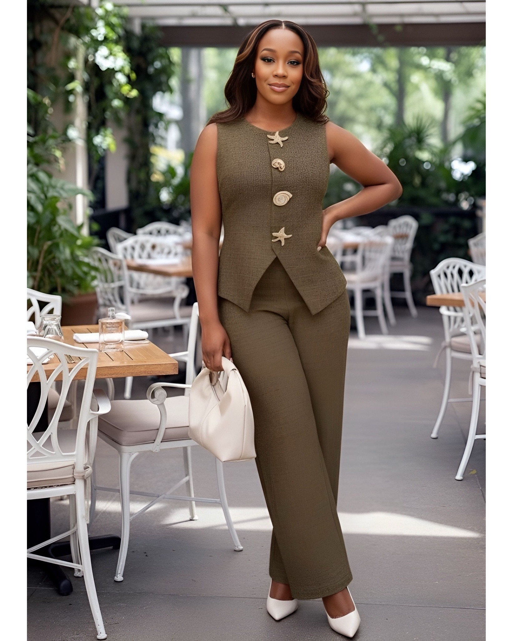 Fall called, she said dress chic! 🍃🍁

Loving this set that's giving both comfort and class. 

And those little shell buttons? A whole vibe! 

Ready for brunch or boardroom. 😉
💬 Tell me — brunch or boardroom vibes?

#FallFashion #FallOOTD #GreenOutfit #BlackGirlStyle #ChicAndClassy #PowerSuitGoals #WorkwearChic #BrunchReady #StyleQueen #EffortlessChic #BlackGirlsWhoBlog #FallStyleInspo #FashionistaVibes #AutumnLooks #ClassyAndCozy #InstaStyle #BlackGirlFashion #OOTDInspo #TrendyLooks #ModernChic #FallVibes #StatementStyle #EverydayElegance #StyleGoals #FashionInspo #BossBabeStyle #SeasonalStyle #ChicStyleEdit #BrunchVibes #LookOfTheDay



________________________________________

fall outfit, green outfit, fall fashion, fall ootd, black girl fashion, chic style, power suit, green fashion, workwear style, brunch outfit, classy look, effortless chic, style queen, black girls who blog, fall style, fashionista, look of the day, trendy outfit, cozy chic, fall vibes, statement buttons, brunch vibes, office chic, modern woman, elevated basics, fall wardrobe, sophisticated style, fashion inspiration, black girl style, autumn fashion


#LTKStyleTip #LTKMidsize #LTKSeasonal