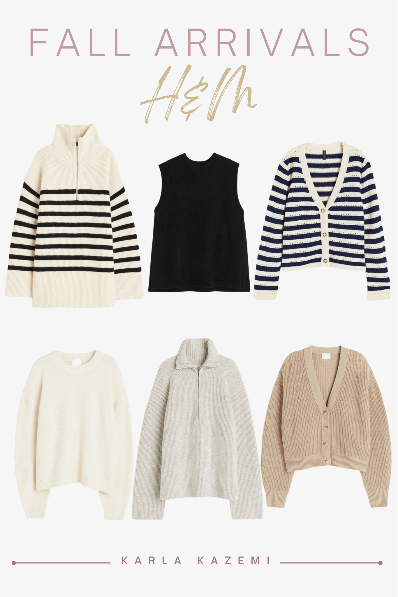 LOVING the new arrivals at H&M! These are so so soooo cute, and chic! 
Stay tuned for some way you can style them!💕






Fall basics, new arrivals, sweaters, vests, cardigans, affordable fashion, midsize fashion, chic style, comfy looks, elevated casual, teacher outfits.

#LTKunder50 #LTKmidsize #LTKSeasonal