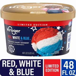 Kroger - Kroger® Limited Edition Red White and Blue Frozen Dairy Dessert Tub, 48 oz | Kroger