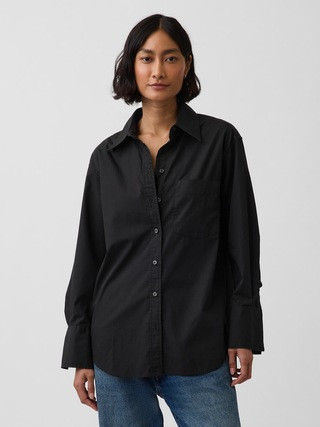 Organic Cotton Poplin Big Shirt | Gap (CA)