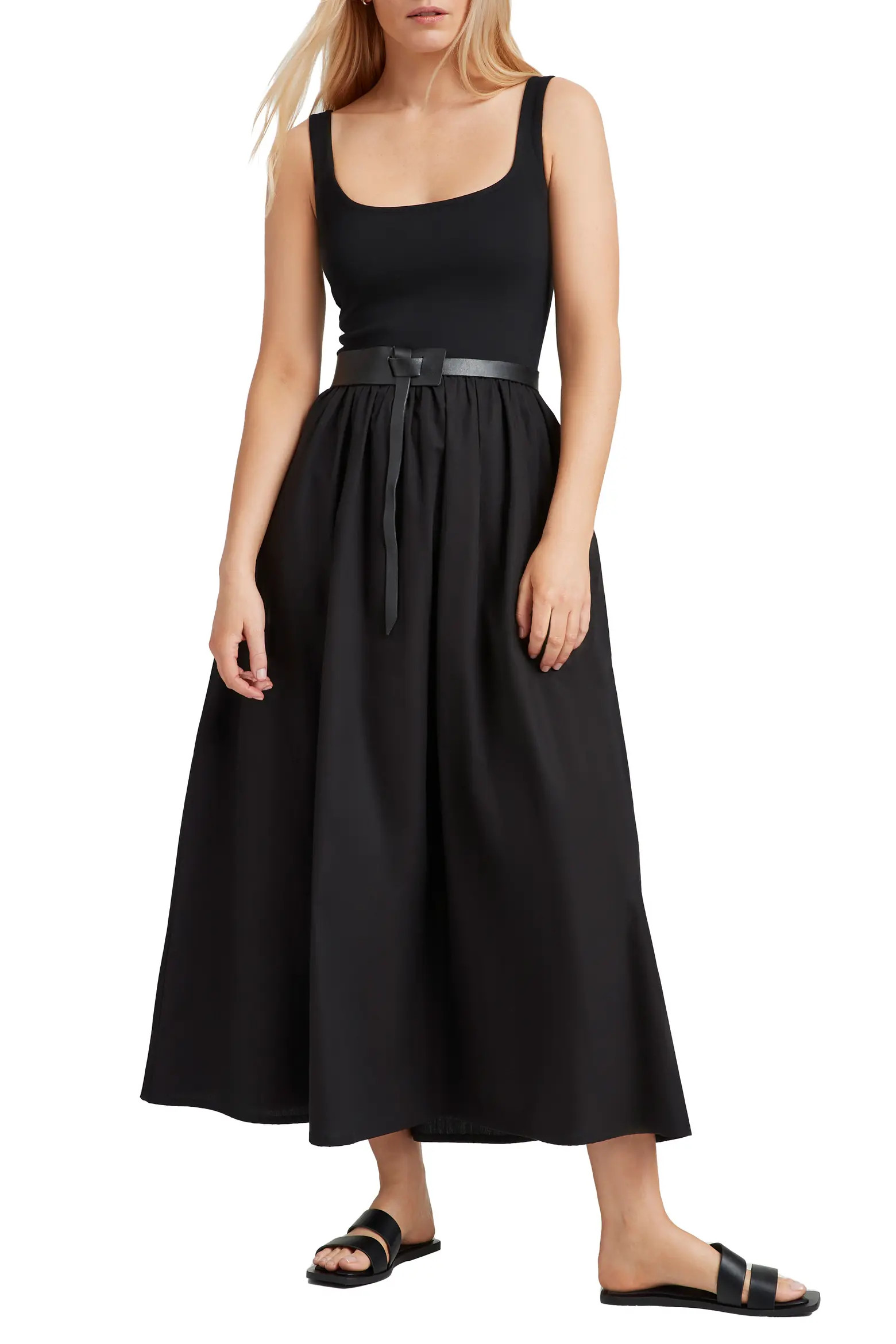 Clara Ponte & Cotton Midi A-Line Dress (Women) | Nordstrom | Nordstrom