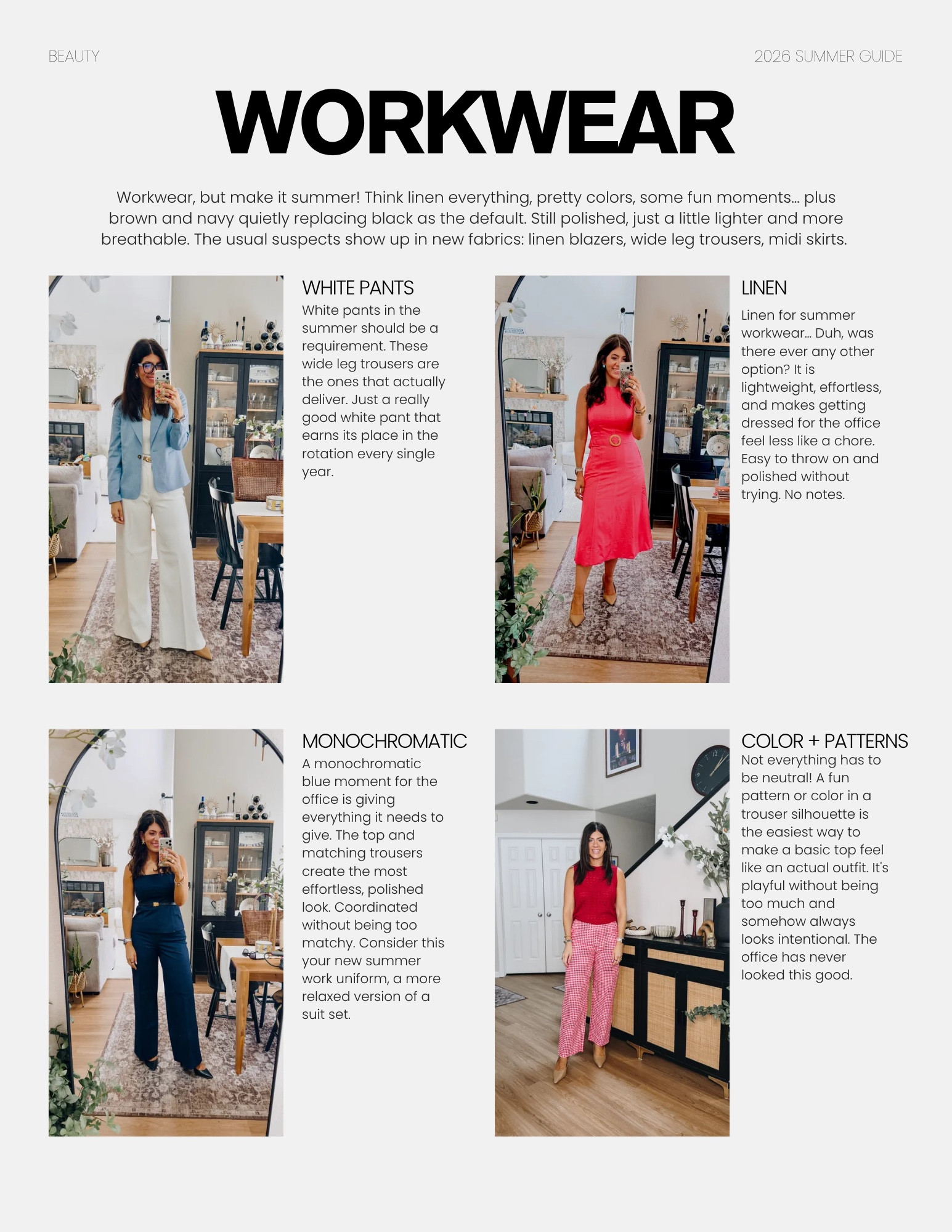 Summer guide: midsize workwear trend and fabrics I’m loving

#LTKSeasonal #LTKOver40 #LTKMidsize