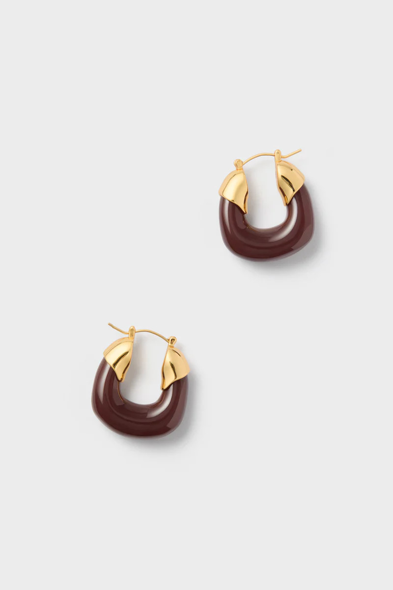Espresso Mini Organic Hoops | Tuckernuck (US)