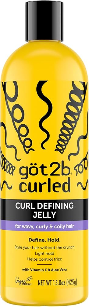 Got2B Curled Curl Defining Jelly, 425g, Curl Gel with 72-Hour Frizz Control, Locks in Moisture fo... | Amazon (CA)
