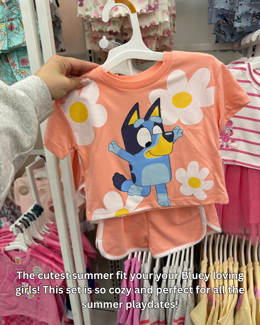 The cutest Bluey set for your little girl! Easy, comfy, and perfect for summer play days, lounging, or running errands with mom!  

 #LTKSeasonal #LTKBaby #LTKKids