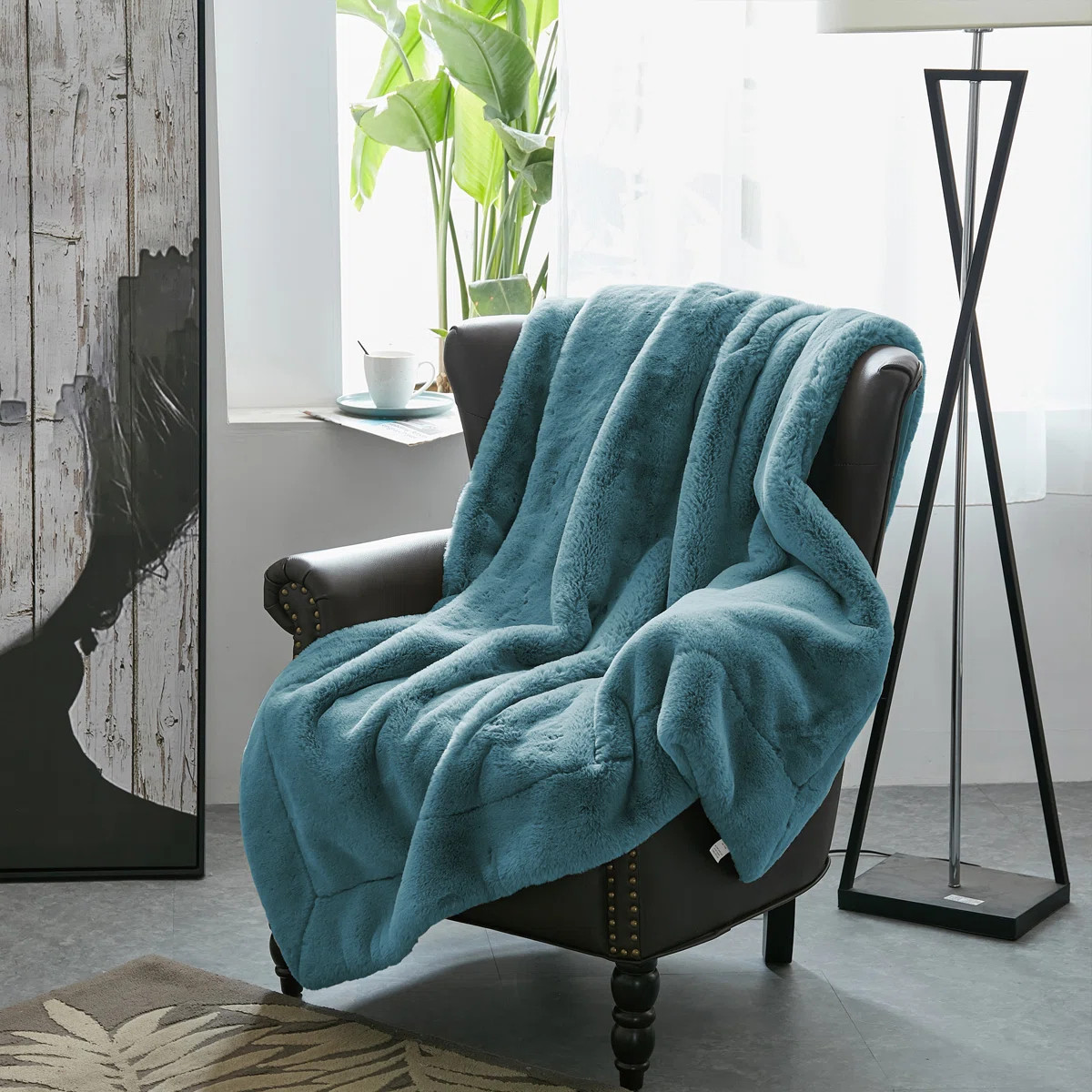 Heavy Faux Fur Throw Blanket | Wayfair North America