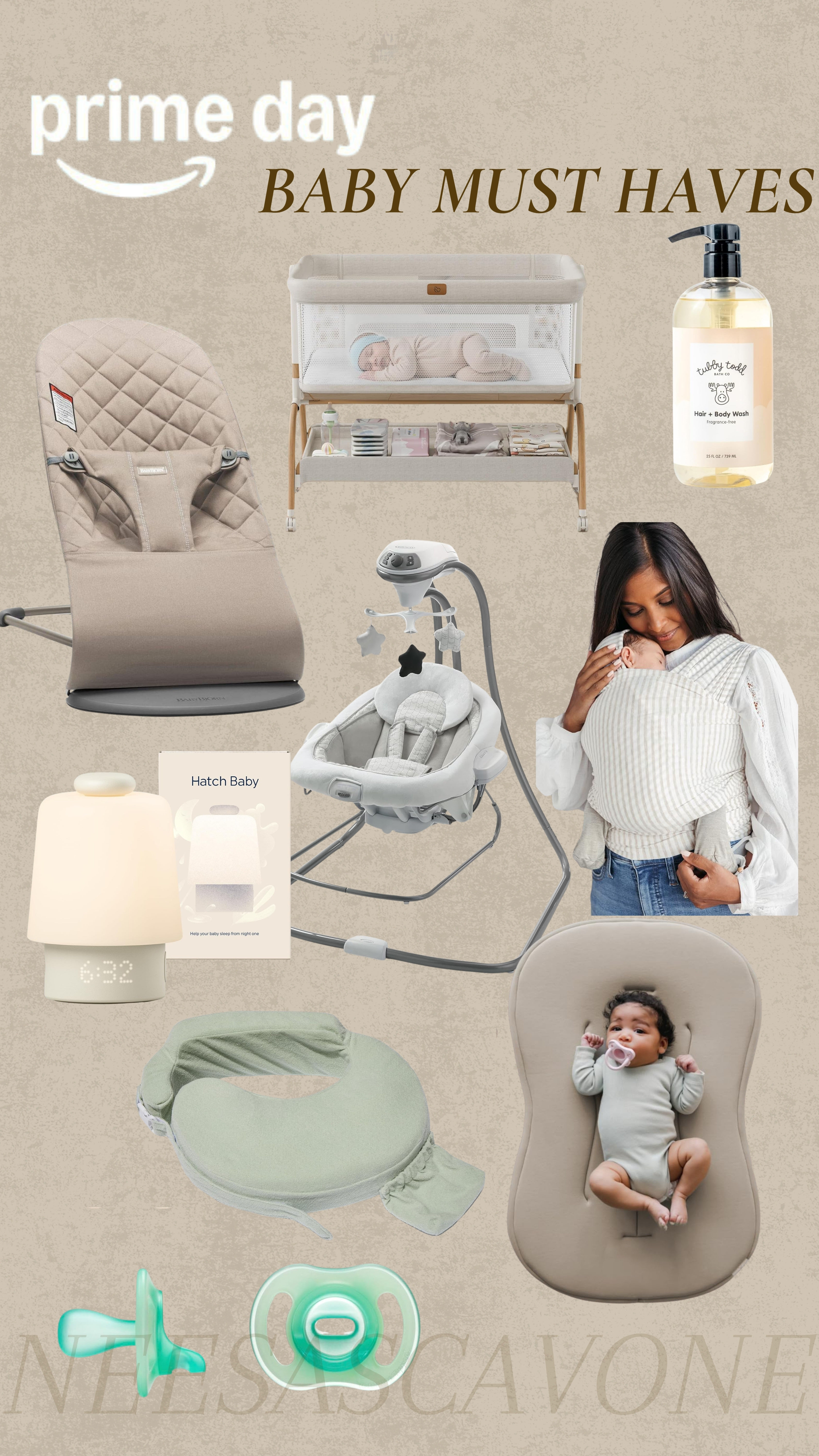 Prime Day is the BEST time to stock up on baby essentials! 🤍 These are the baby products I personally recommend and would buy again—from the bedside bassinet and baby bouncer to the Hatch Rest, Tubby Todd, baby carrier, nursing pillow, and more.

If you're building a baby registry, expecting your first baby, or shopping for a newborn, don't miss these Prime Day deals before they're gone!
#LTKBaby #LTKFamily #LTKSaleAlert #LTKFinds #AmazonPrimeDay #PrimeDayDeals #BabyMustHaves #NewbornEssentials #BabyRegistry #BabyGear #FirstTimeMom #MomLife #AmazonFinds #NurseryEssentials #PostpartumEssentials #BabyFavorites #ParentingTips #BabyProducts #MomFavorites #PrimeDay 

 #LTKmomlife #LTKBaby #LTKBump