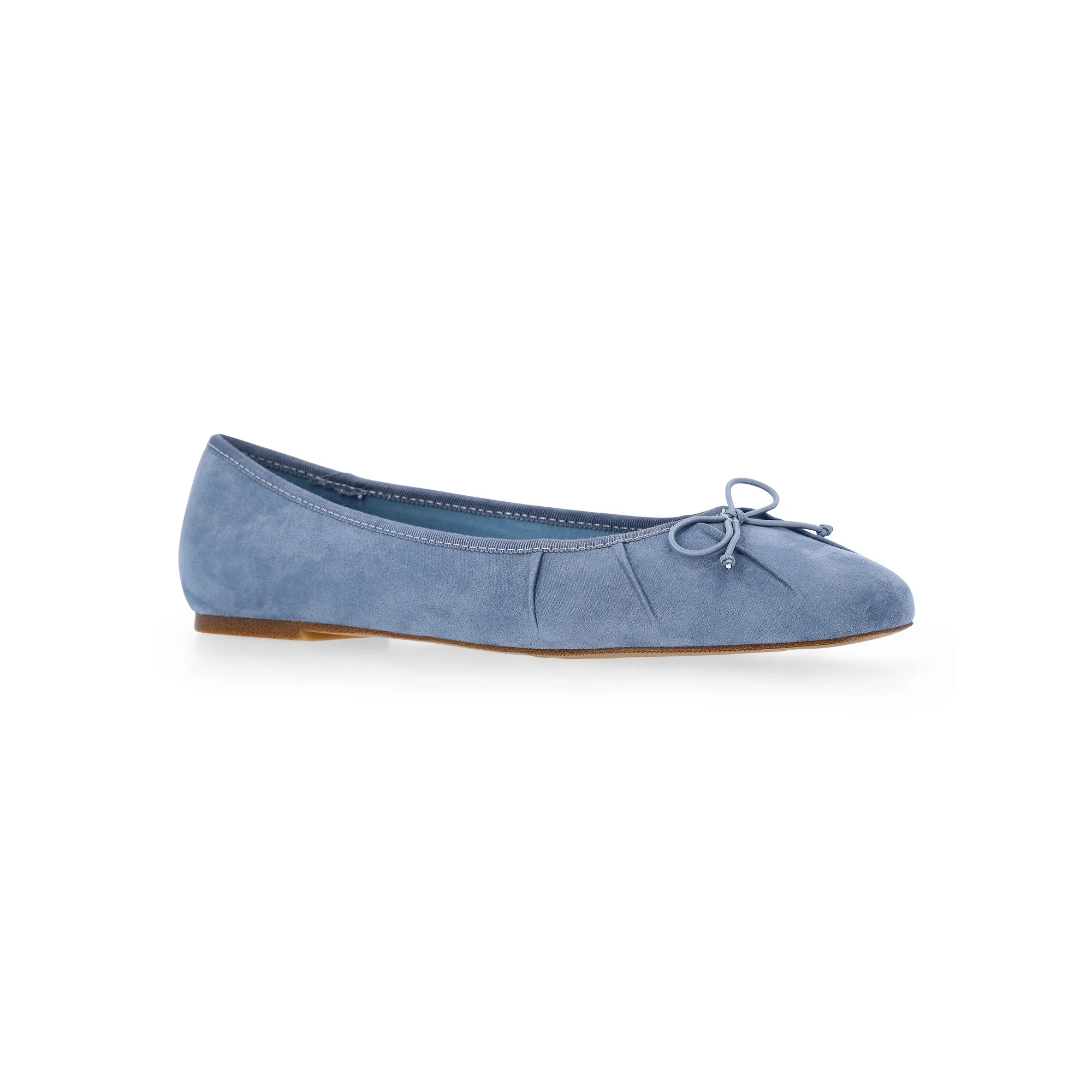 Time and Tru Women's Pleated Ballet Flats | Walmart (US)