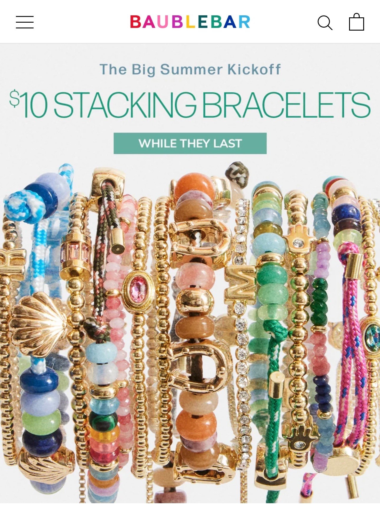 $10 stacking bracelets from Baublebar🌸✨🪞 perfect for summer!!

#LTKootd #LTKSaleAlert