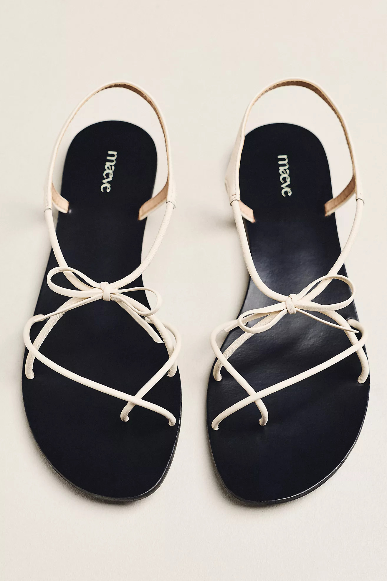 Maeve Strappy Bow Sandals | Anthropologie (US)