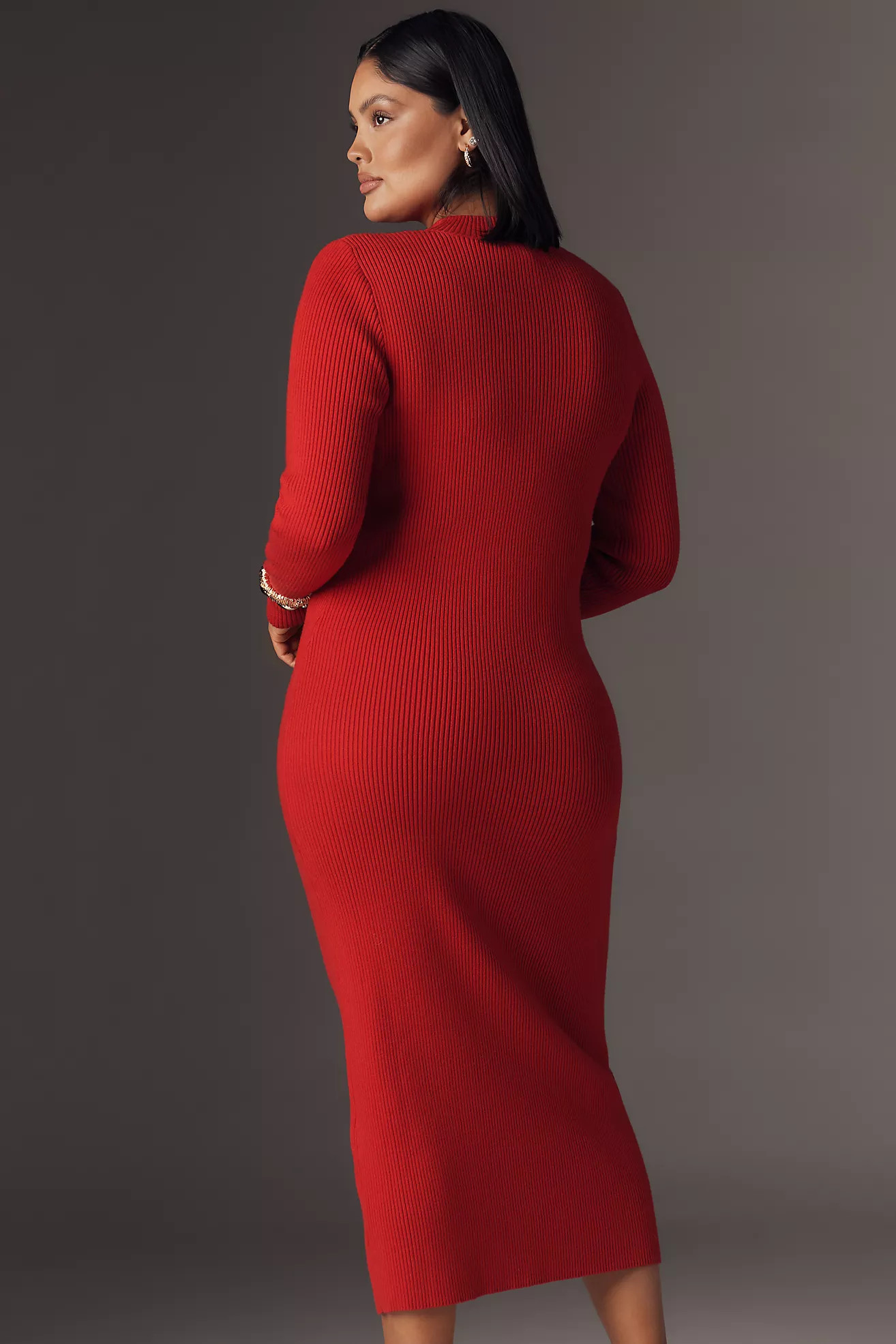 Eloquii Heart Cutout Midi Dress | Anthropologie (US)