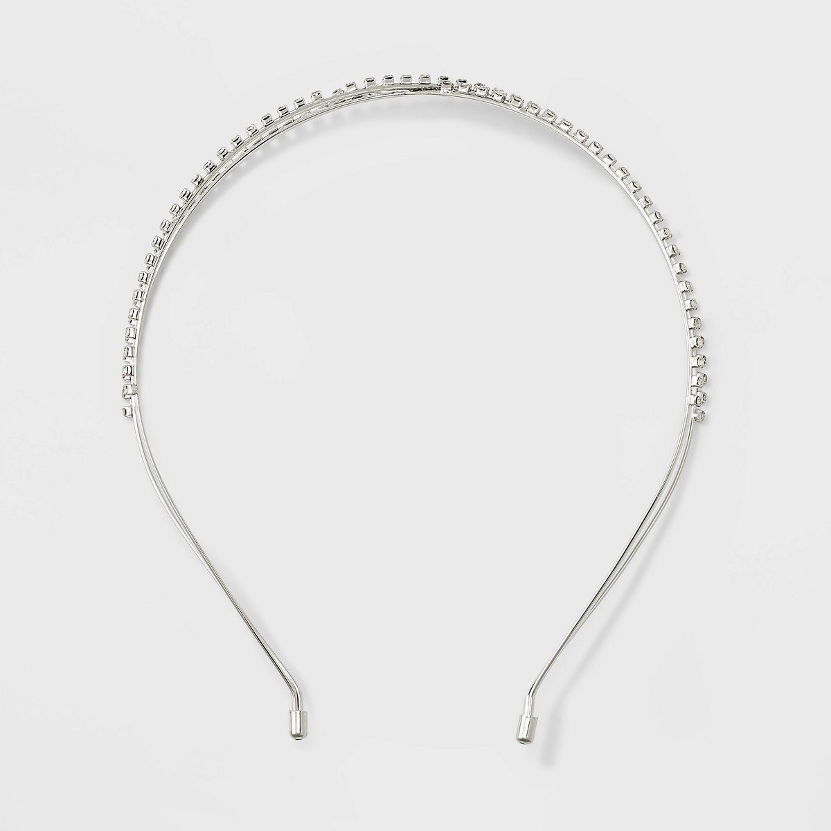 Rhinestone Wire Twist Headband - A New Day™ Silver | Target