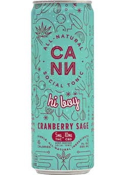 Hi Boy THC 5mg Cranberry Sage | THC Beverages by Cann | 12oz | Texas | Total Wine