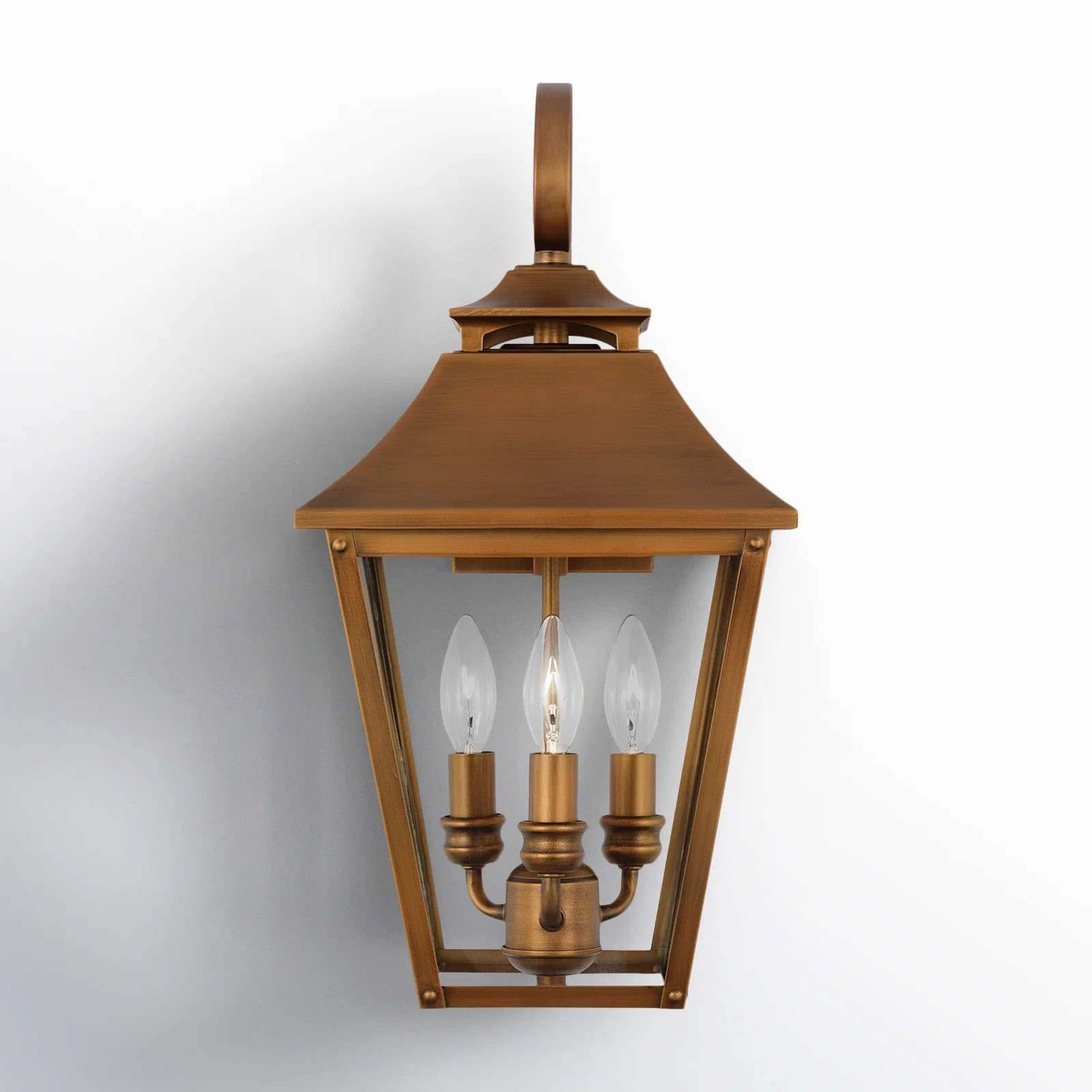 3 Light Empire Outdoor Stainless Steel Wall Light | Birch Lane