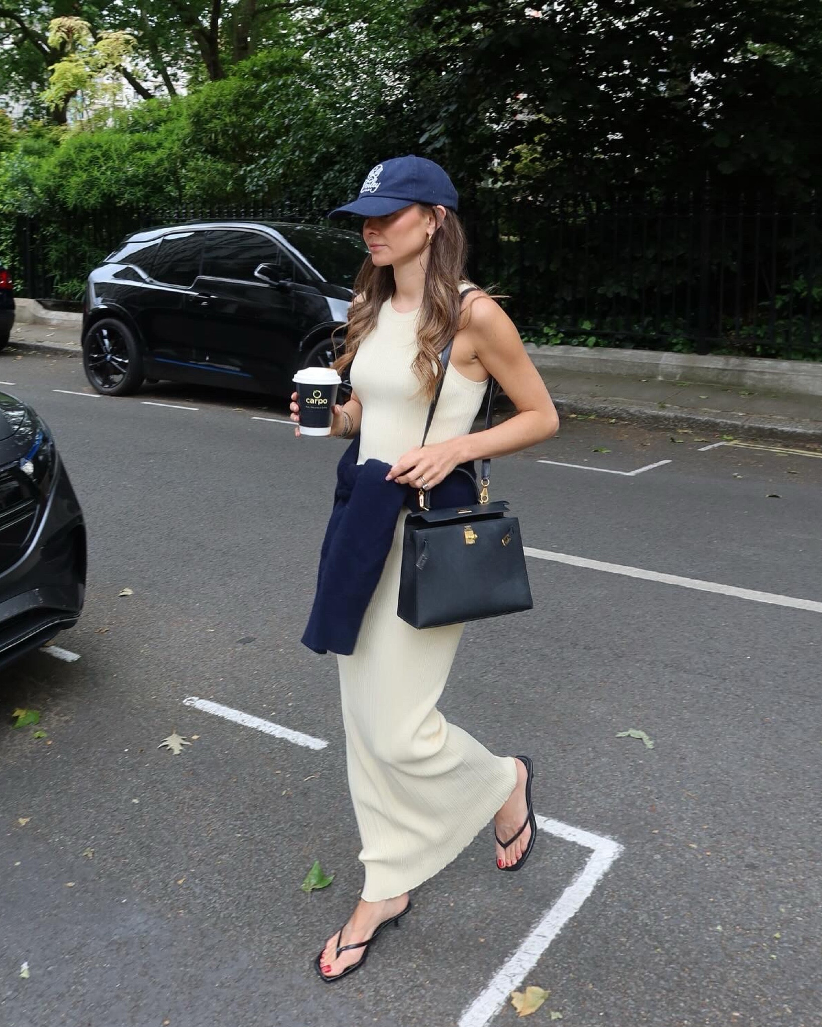 Summer dress, summer style, tank dress, toteme, varley cap, thong sandals, workwear, summer in the city, heeled sandals, Hermes Kelly, summer outfit, london outfit, maxi dress, Kendal Jenner 

#LTKsummer #LTKworkwear #LTKuk
