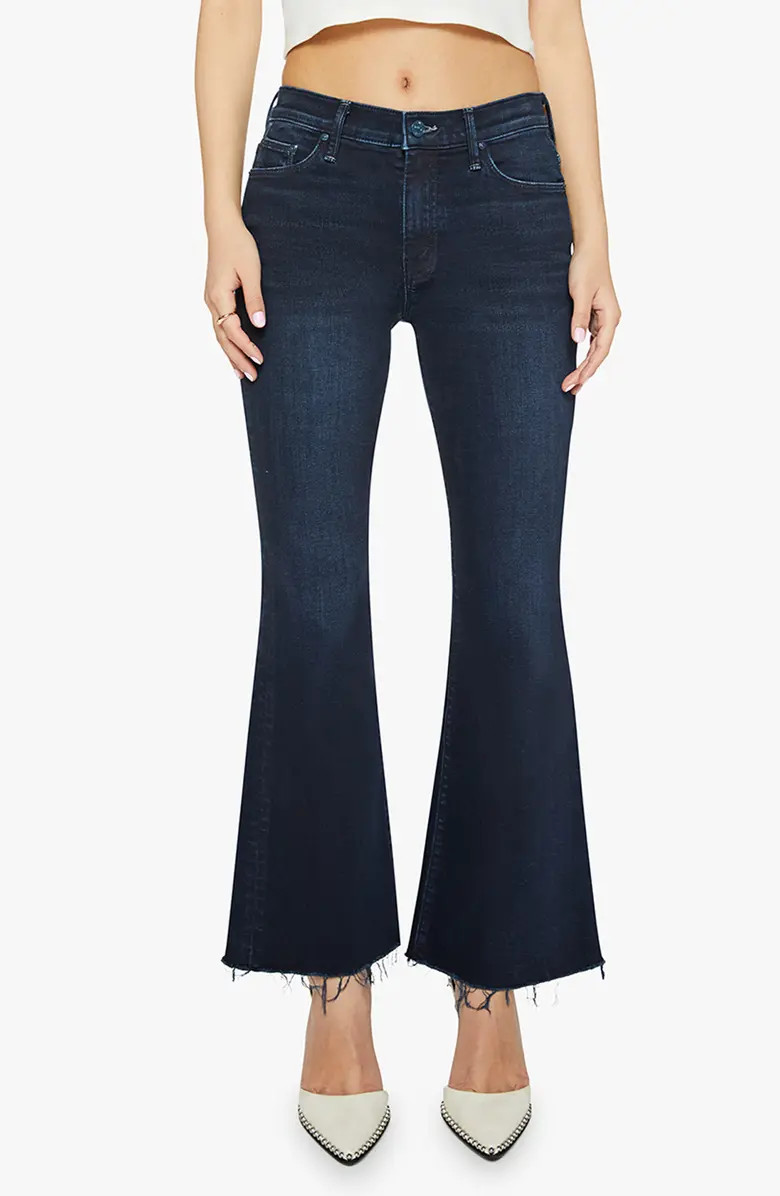 Lil' High Waist Raw Hem Wide Leg Jeans | Nordstrom