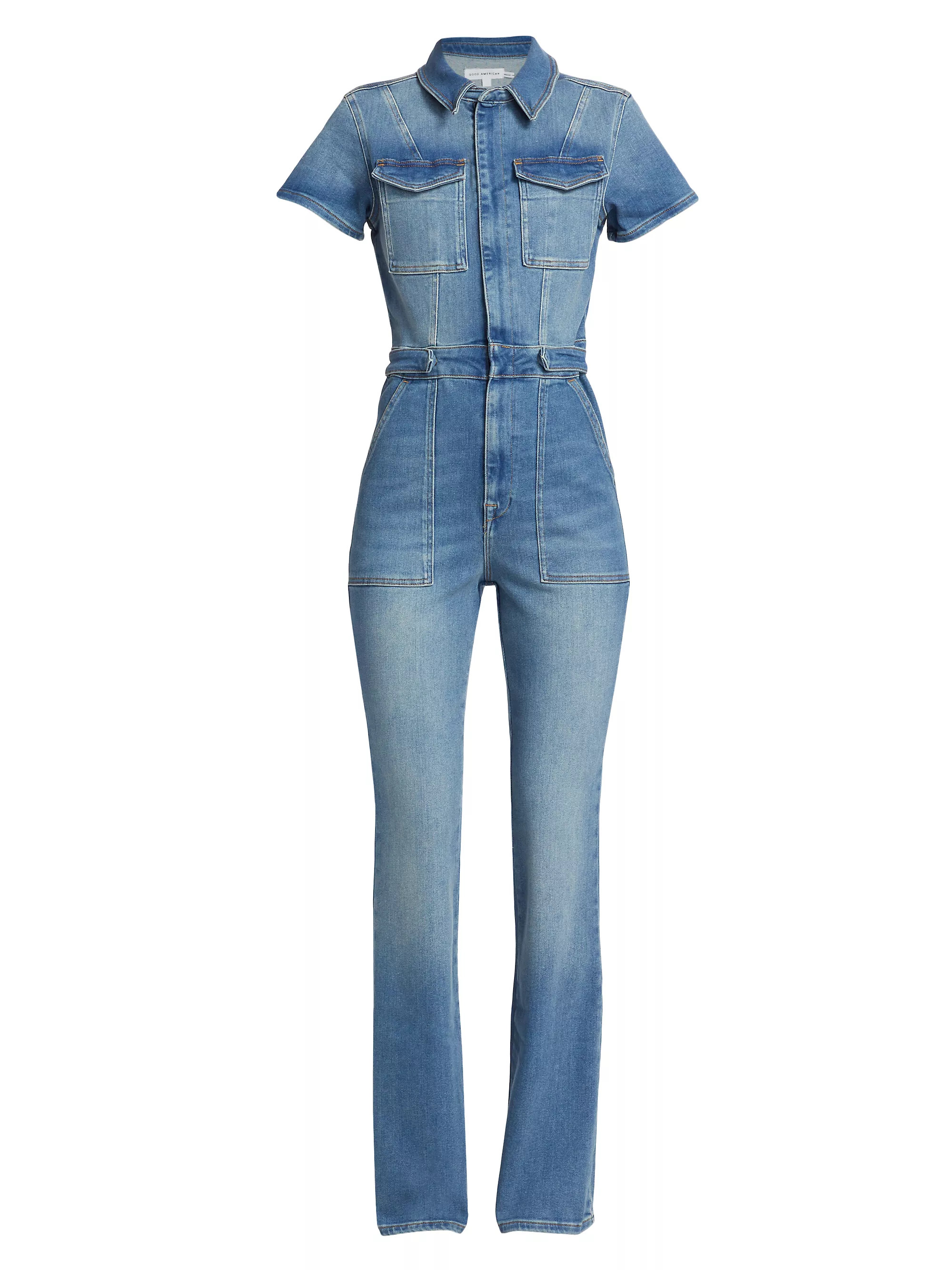 Fit For Success Stretch Denim Jumpsuit | Saks Fifth Avenue