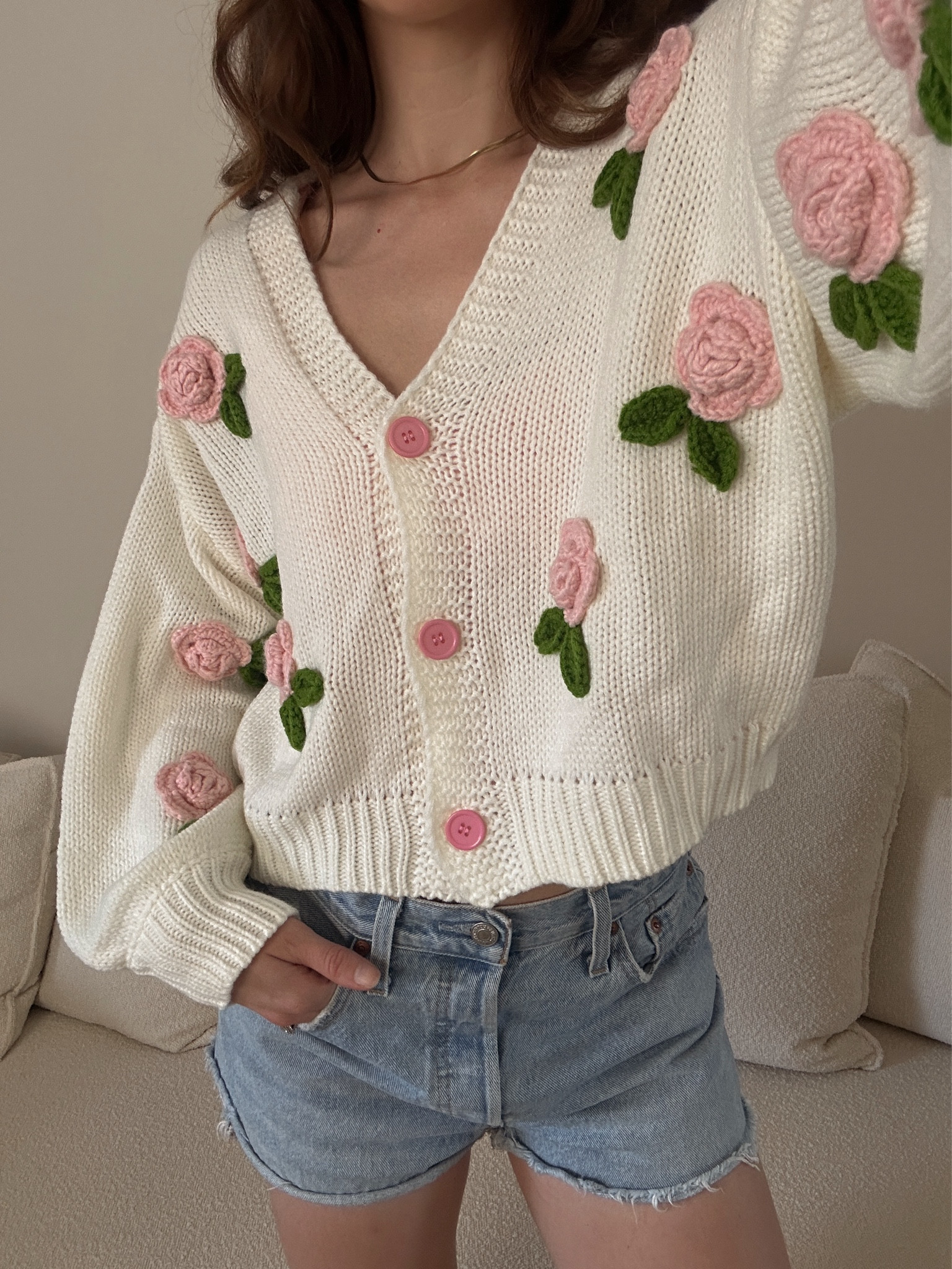The cutest 3D flower cardigan from Amazon! Wearing a size small! 

#LTKFindsUnder50 #LTKStyleTip #LTKSummerSales