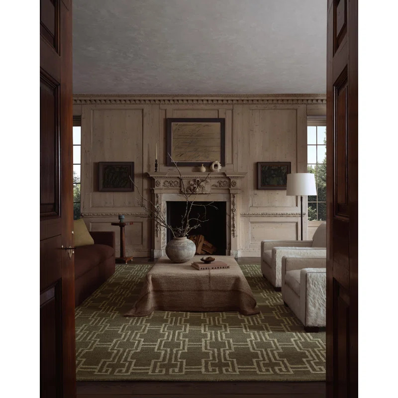 Jeremiah Brent x Loloi Barrow Moss / Beige Area Rug | Wayfair North America