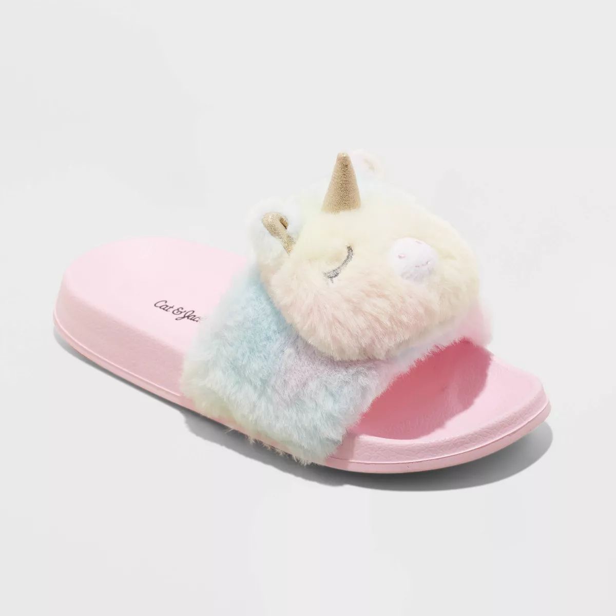 Kids' Lea Unicorn Footbed Slide Slippers - Cat & Jack™ | Target