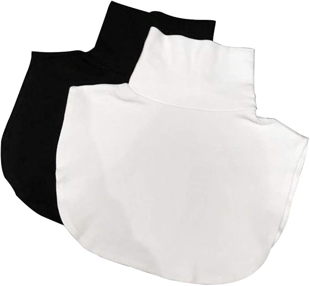 Joyci Women's Solid Stripe Turtleneck Dickey Collar Wear Outer or in Sweater Hoodie High Neck Moc... | Amazon (US)