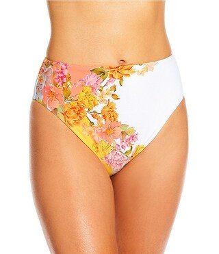 Antonio Melani Patchwork Floral High Waisted Swim Bottom | Dillard's | Dillard's