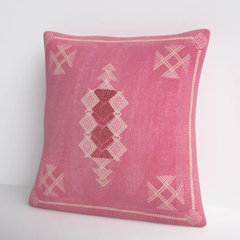 Mikes Embroidered Wool Throw Pillow | Wayfair North America