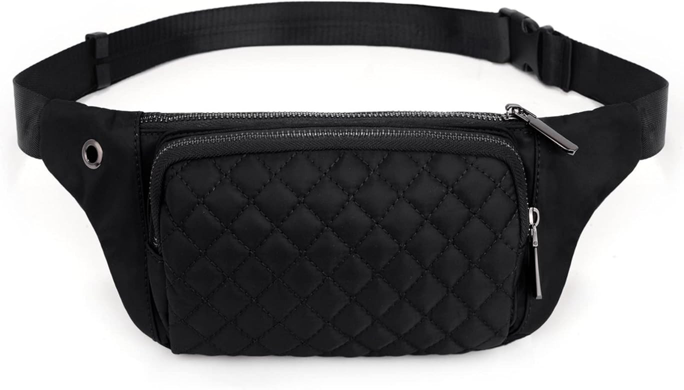 Uromee Fanny Packs for Women Fashion Belt Bag Waist Bag Lightweight Travel Running Hiking Adjustable | Amazon (US)
