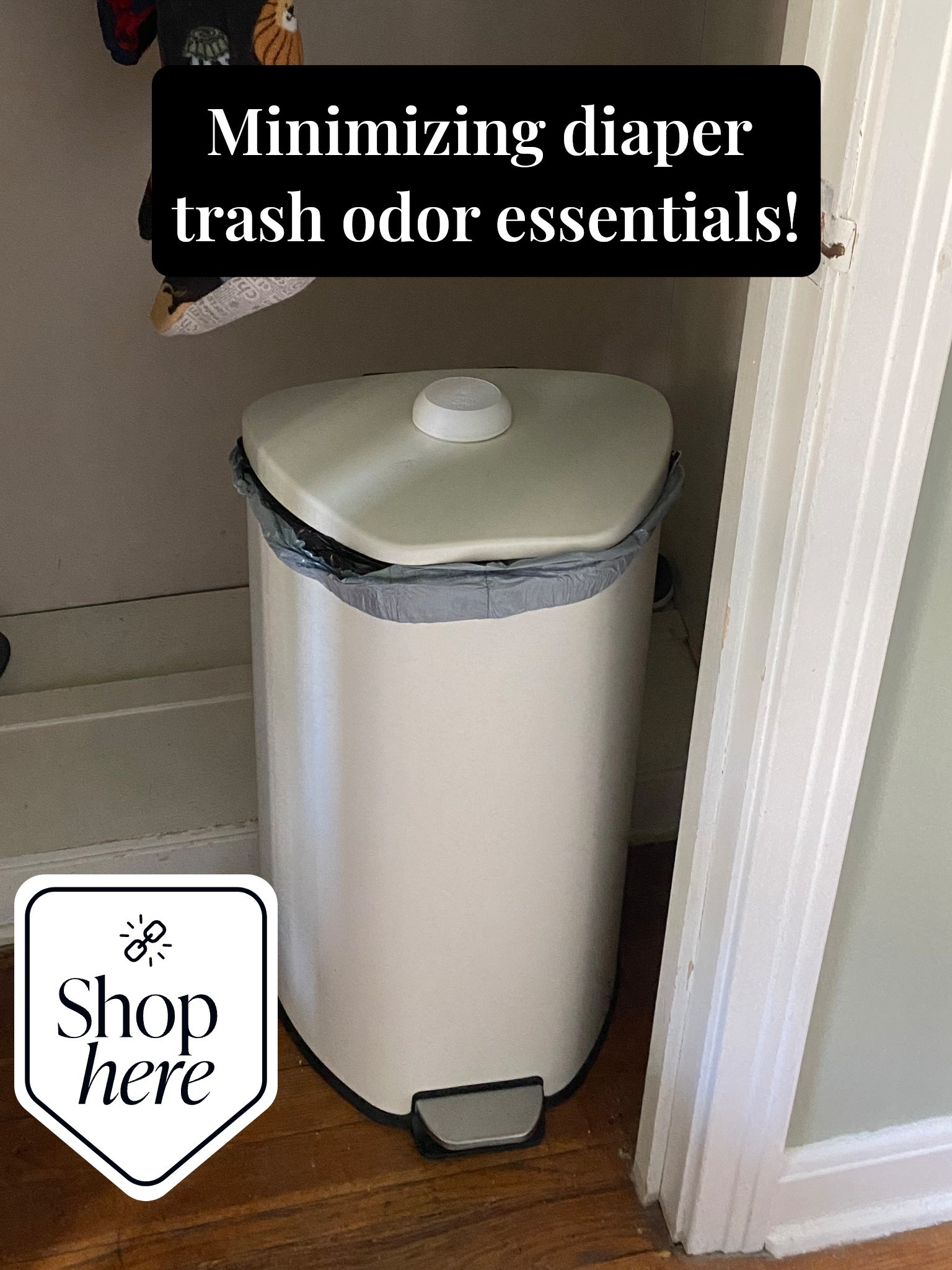 Not a glamorous post, but realistic! Toddler mom life! 

Normally I’m more low-tox for everyday cleaning, but when it comes to the diaper trash, we don’t mess around lol. 

🖤Make sure you get a trash can with a good lid! That closes tight!

Diaper trash, diaper garbage can, odor control, diapers, baby essentials, toddler essentials, toddler mom, garbage can, trash can, garbage odor, trash odor, odor removal. 

#LTKBaby #LTKHome #LTKBump