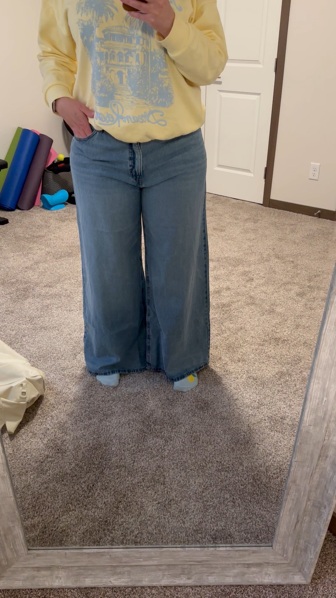 I’ve seen these jeans on several others and finally snagged them! 
Love them - wearing size 14

#LTKMidsize #LTKOver40
