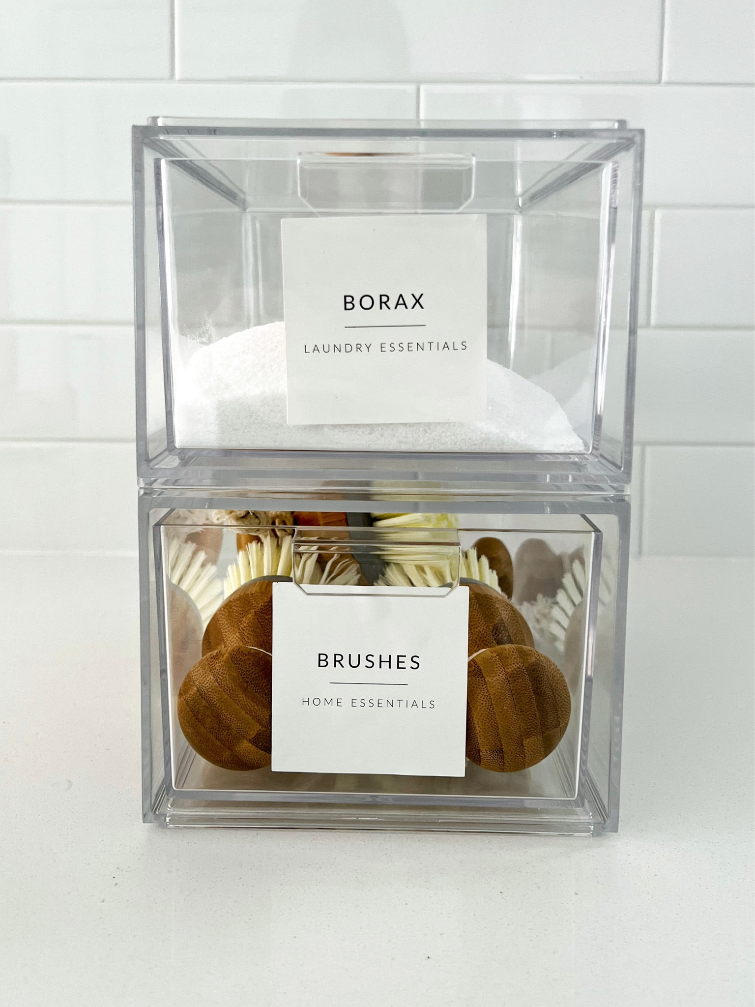 Under the kitchen sink organization