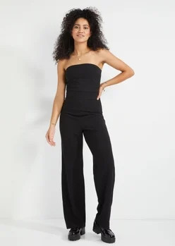 Black Sleeveless Tube Jumpsuit | rue21
