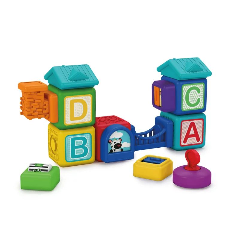 Baby Einstein Connectables 15-Piece Magnetic Activity Baby Building Blocks Toys, 6 months+ Unisex | Walmart (US)