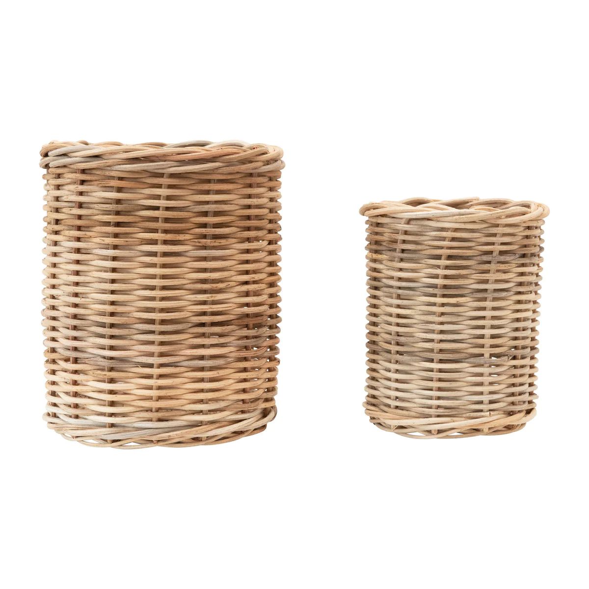 Hand Woven Wicker Basket Container | Well Worn Interiors