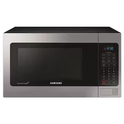 Samsung 1.1-cu ft 1000-Watt Countertop Microwave (Stainless Steel) Lowes.com | Lowe's