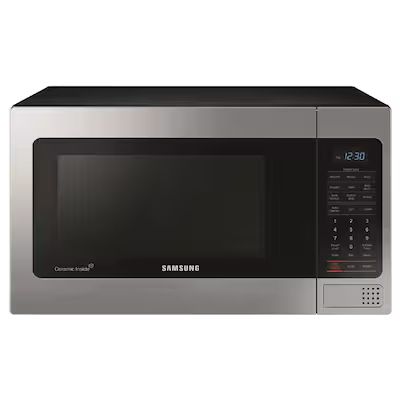 Samsung 1.1-cu ft 1000-Watt Countertop Microwave (Stainless Steel) Lowes.com | Lowe's