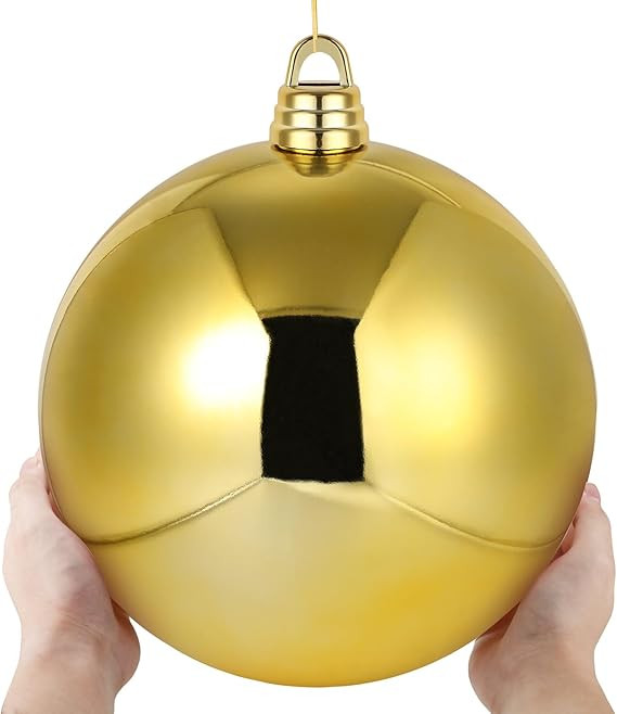 Hiboom Large Christmas Plastic Balls 12 Inch Plastic Ornament Balls Christmas Ball Ornaments Outd... | Amazon (US)