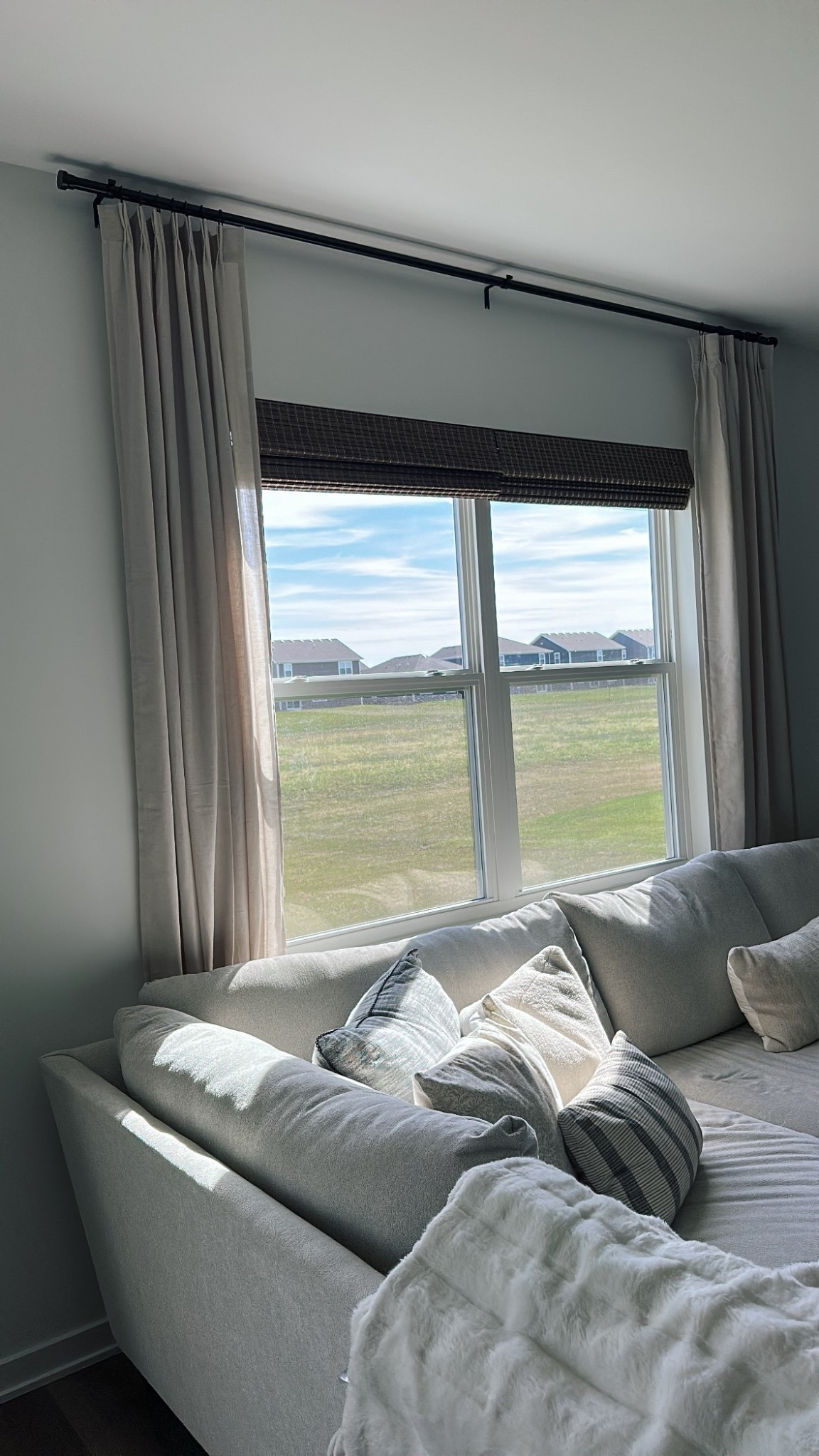 Wow!!! The way these curtains and Roman shades changed this space I just cannot believe it!!!!!! Everything is from Amazon and very affordable yet look high end!  I went with floor to ceiling pinch pleat curtains in color oatmeal and bamboo Roman shades in color Privacy- Driftwood. This combo is perfect together!  

#LTKHome #LTKFindsUnder100 #LTKStyleTip