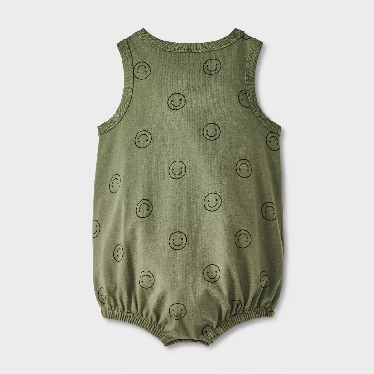 Baby Boys' Smiley Face Romper - Cat & Jack™ Green | Target