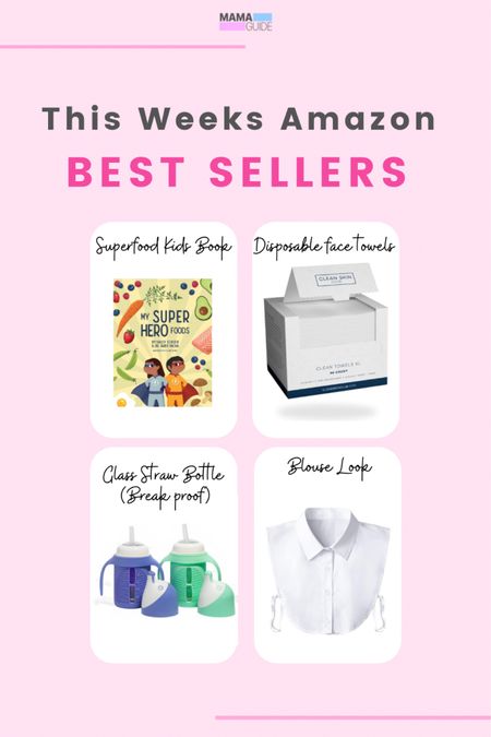 This week’s Amazon best sellers. These glass bottles are my favorite, they are break proof and very durable. I also love reading this book to my kids. 

Amazon 
Glass baby bottle 
Disposable makeup towels 

#LTKU #LTKFindsUnder100 #LTKKids