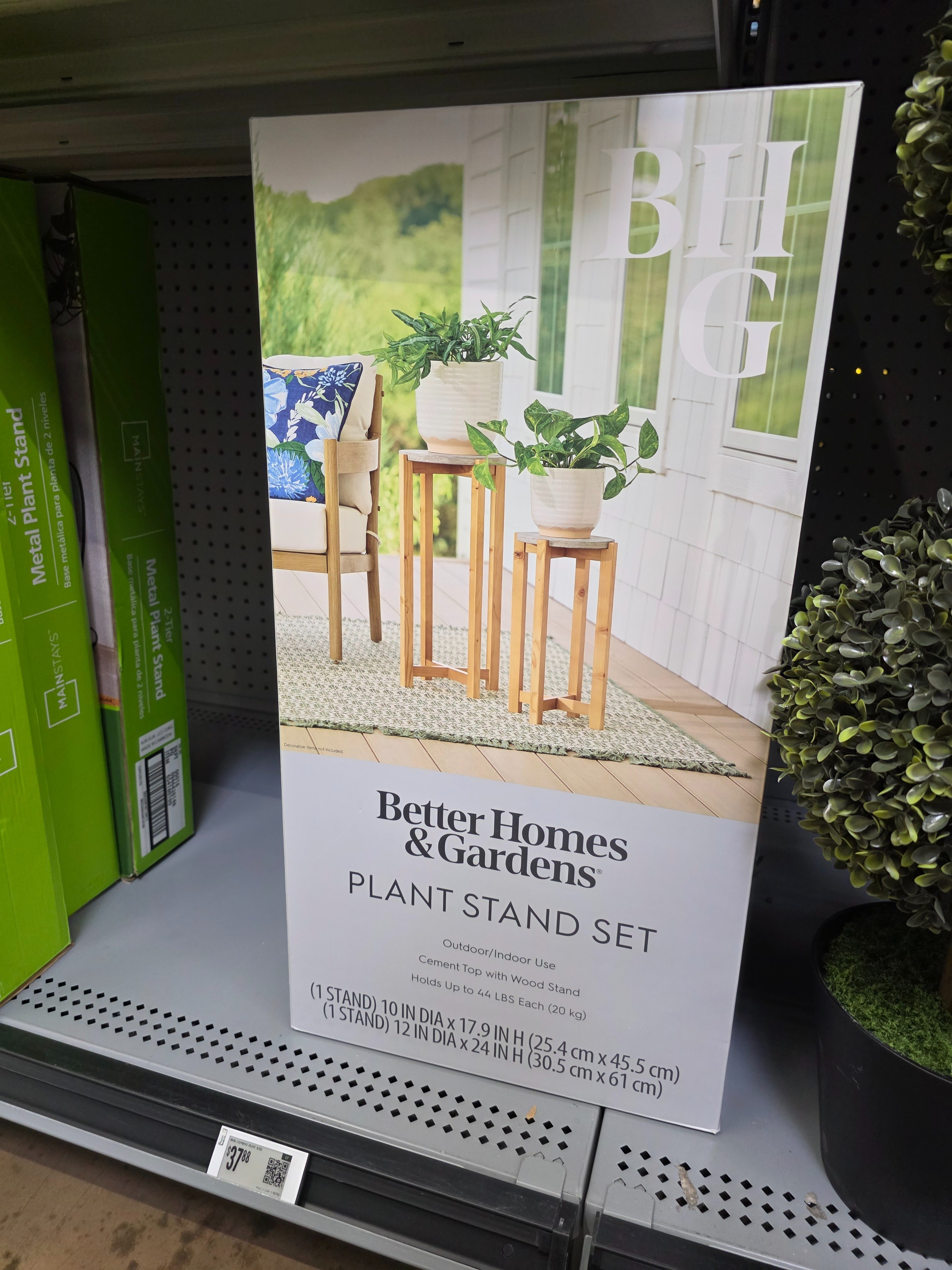 Modern plant stand set that instantly adds height and style 🌿 This 2-pack features gray cement tops with wood bases for that perfect mix of organic and clean lines. Great for layering plants in corners, entryways, or beside furniture to create a more styled, intentional look. #plantstand #walmartfinds 

 #LTKHome