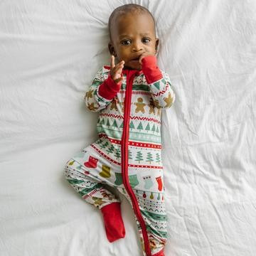 Fair Isle Bamboo Viscose Zippy | Little Sleepies