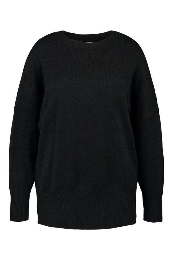 Plus Oversized Balloon Sleeve Knitted Sweater | Boohoo.com (US & CA)