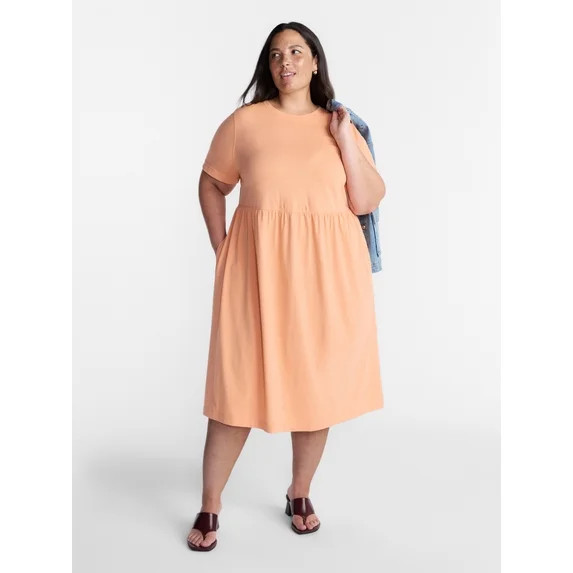 Terra & Sky Vestido Babydoll para Mujer Talla Plus, Tallas 0X-5X | Walmart (US)