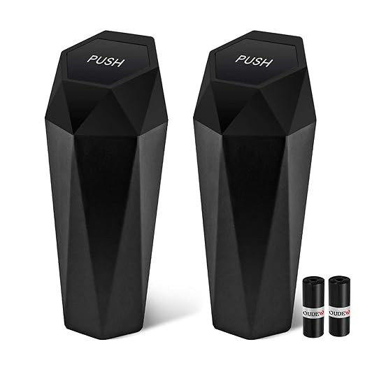 Car Trash Can with Lid - 2-Pack, Interior Accessories for Vehicles, Leakproof Garbage Can with 30... | Amazon (US)